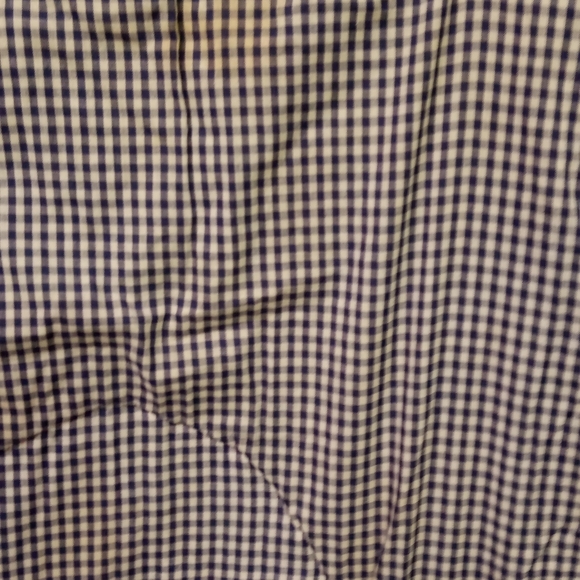 VINTAGE Handcrafted Quilt Child Boy Fishing, Blue, Red & White Checkered 53x44" - Picture 12 of 12